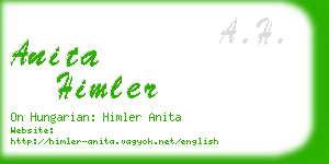 anita himler business card